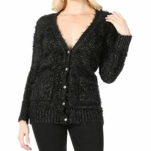 Sparkly Black Cardigan
